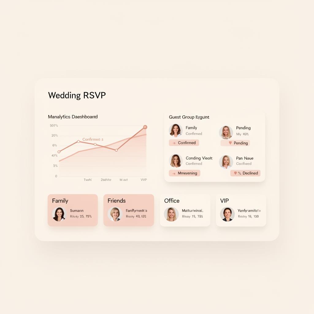 Vowly RSVP dashboard preview